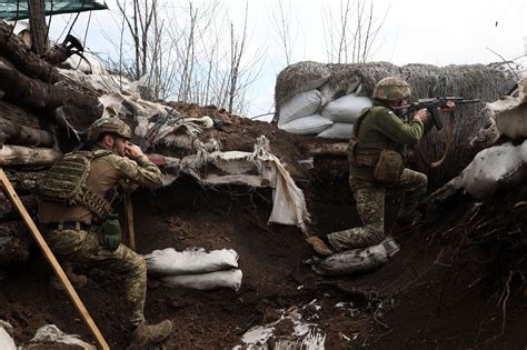 The video captures the intimacy of World War I-style trench warfare in Ukraine. . Russian trench warfare video